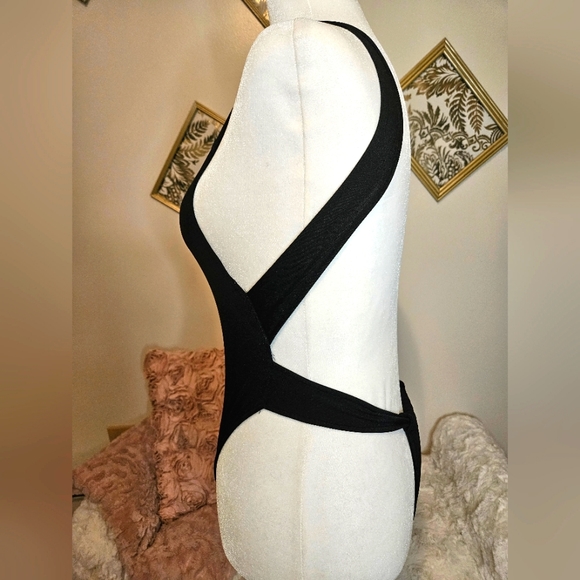 Indah black backless onepiece thong bathing suit - Picture 7 of 15